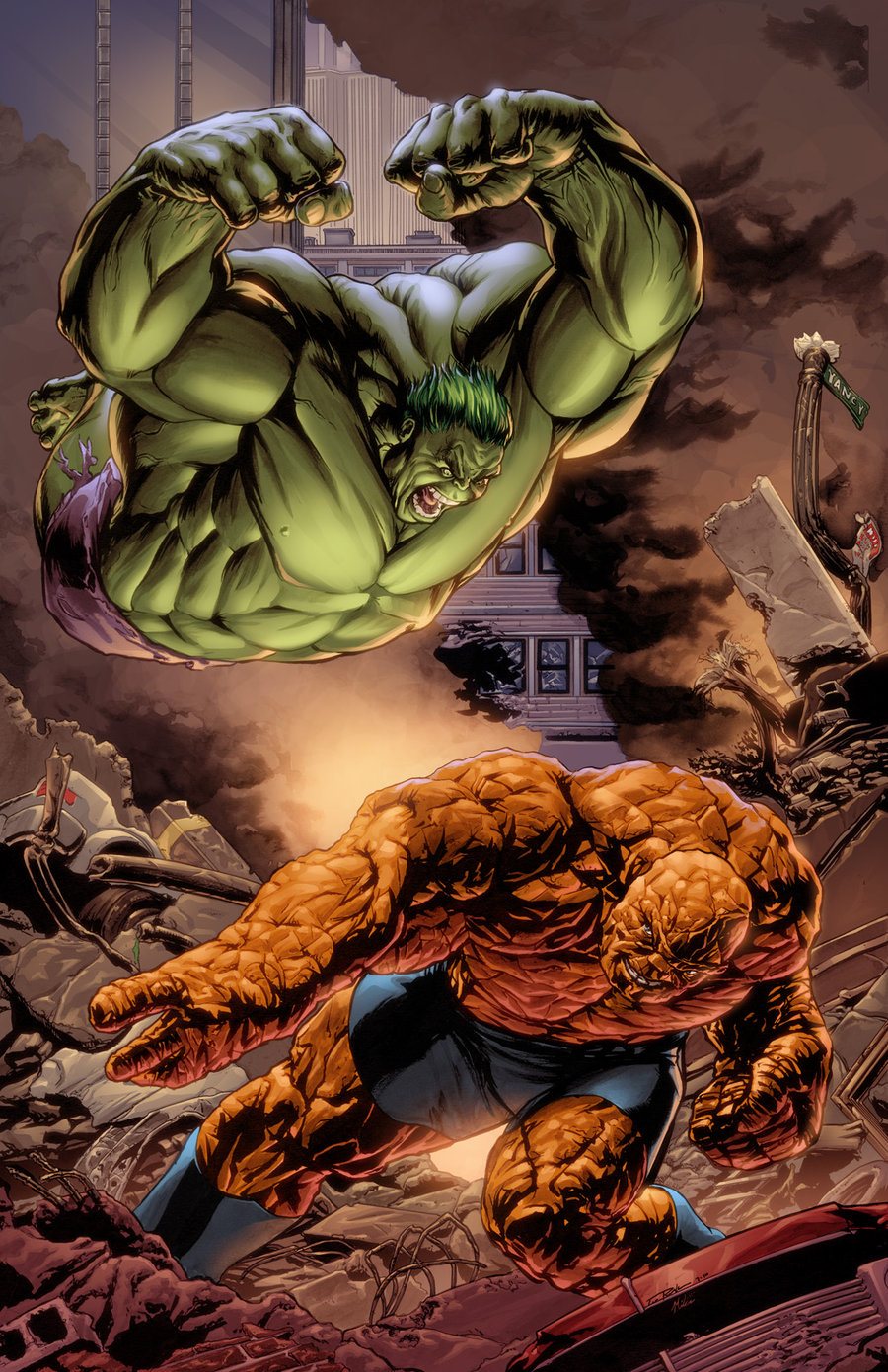 HQ Hulk Vs. Thing Wallpapers | File 394.83Kb