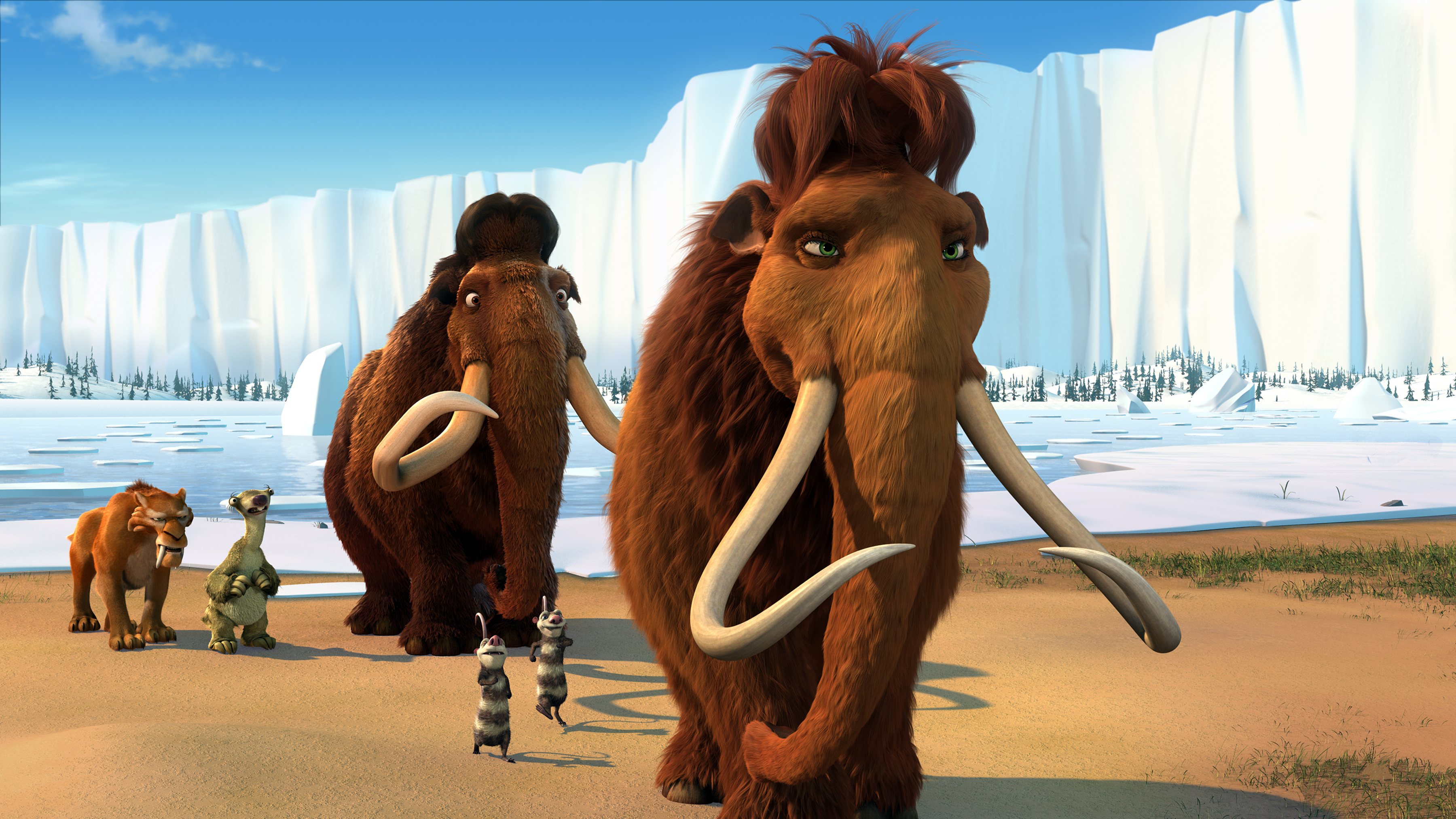 HD Quality Wallpaper | Collection: Movie, 3600x2025 Ice Age: The Meltdown