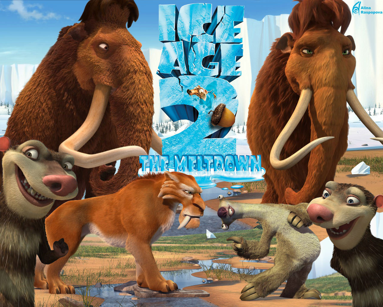 HD Quality Wallpaper | Collection: Movie, 1280x1024 Ice Age: The Meltdown
