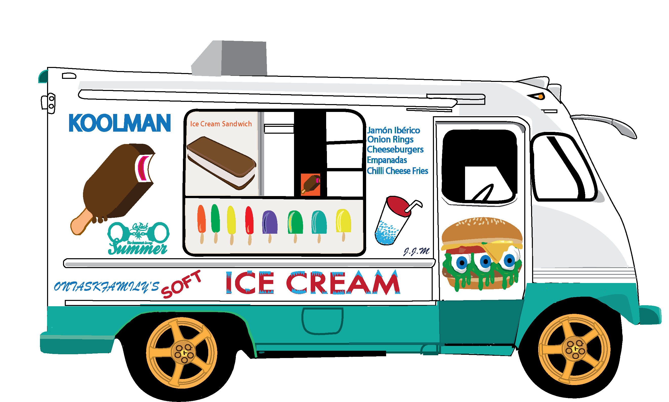 HD Quality Wallpaper | Collection: Vehicles, 2644x1591 Ice Cream Truck
