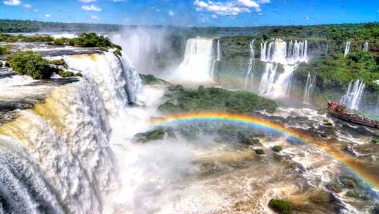 Iguazu Falls Backgrounds, Compatible - PC, Mobile, Gadgets| 550x310 px