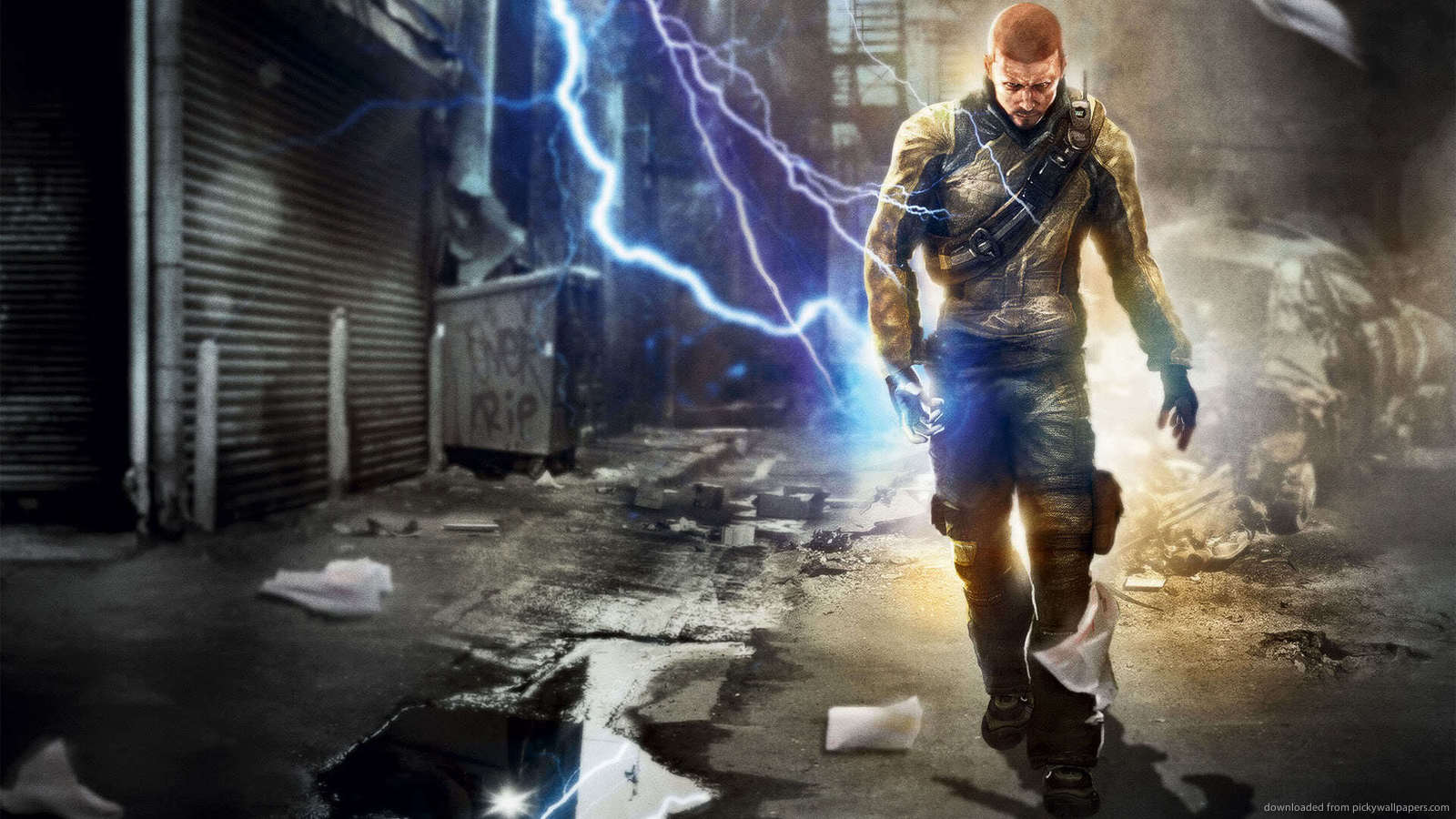 HD Quality Wallpaper | Collection: Video Game, 1600x900 InFAMOUS 2