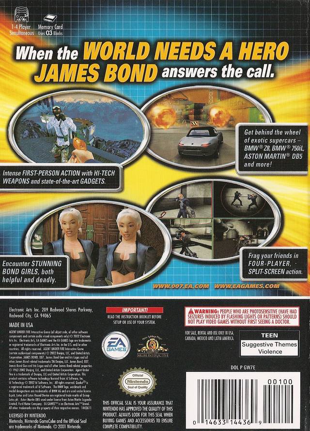 James Bond 007: Agent Under Fire Pics, Video Game Collection
