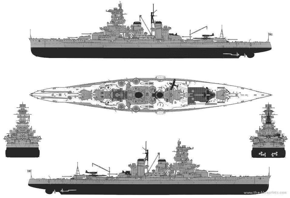 Images of Japanese Battleship Haruna | 957x655