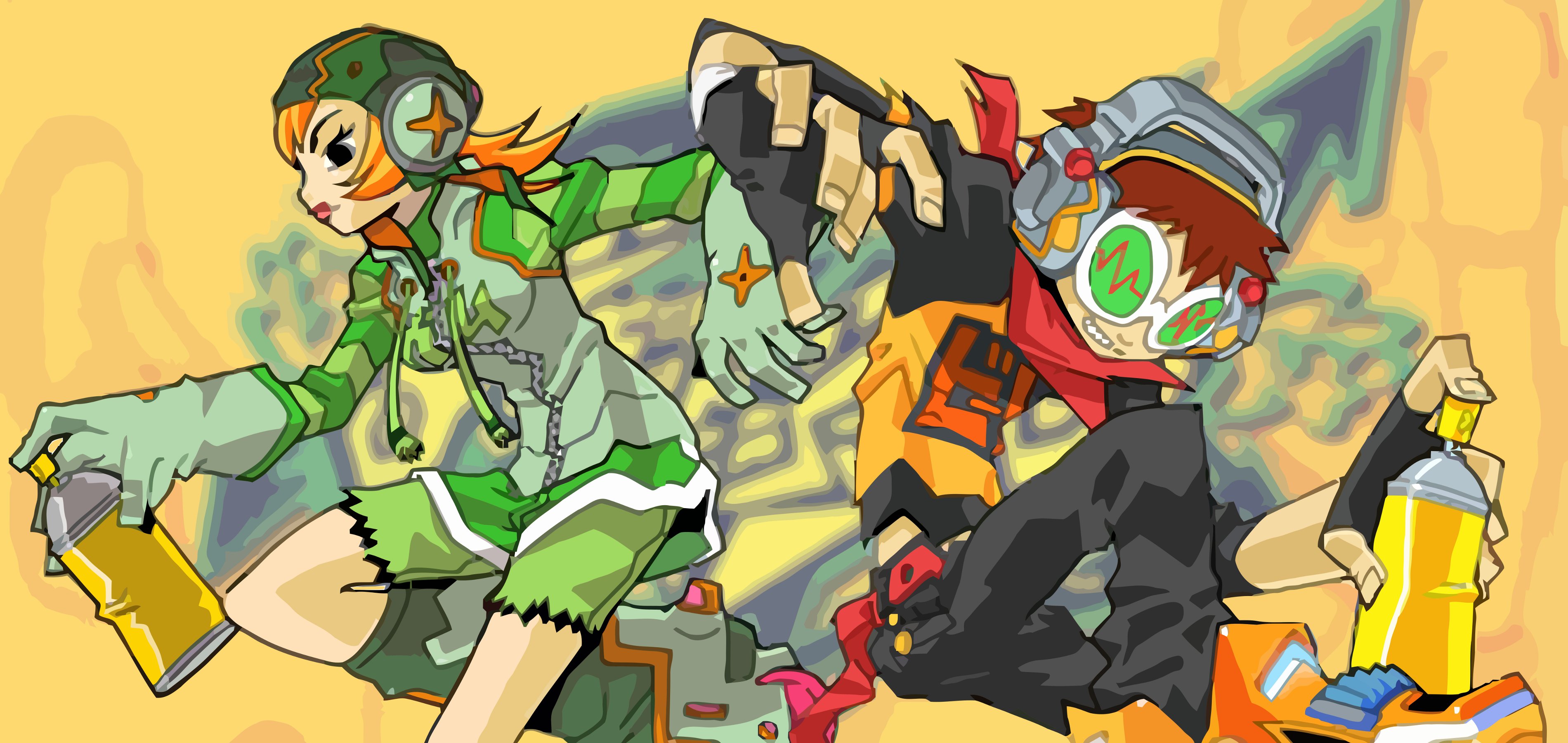 HD Quality Wallpaper | Collection: Video Game, 3800x1800 Jet Set Radio