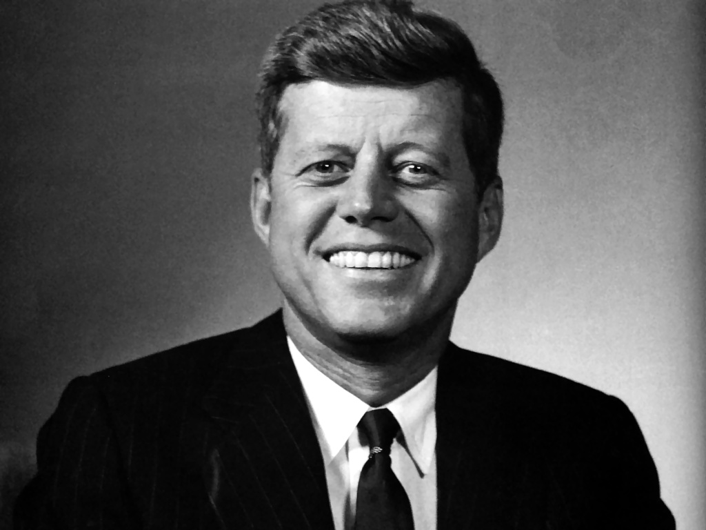 HD Quality Wallpaper | Collection: Celebrity, 1024x768 John F Kennedy 