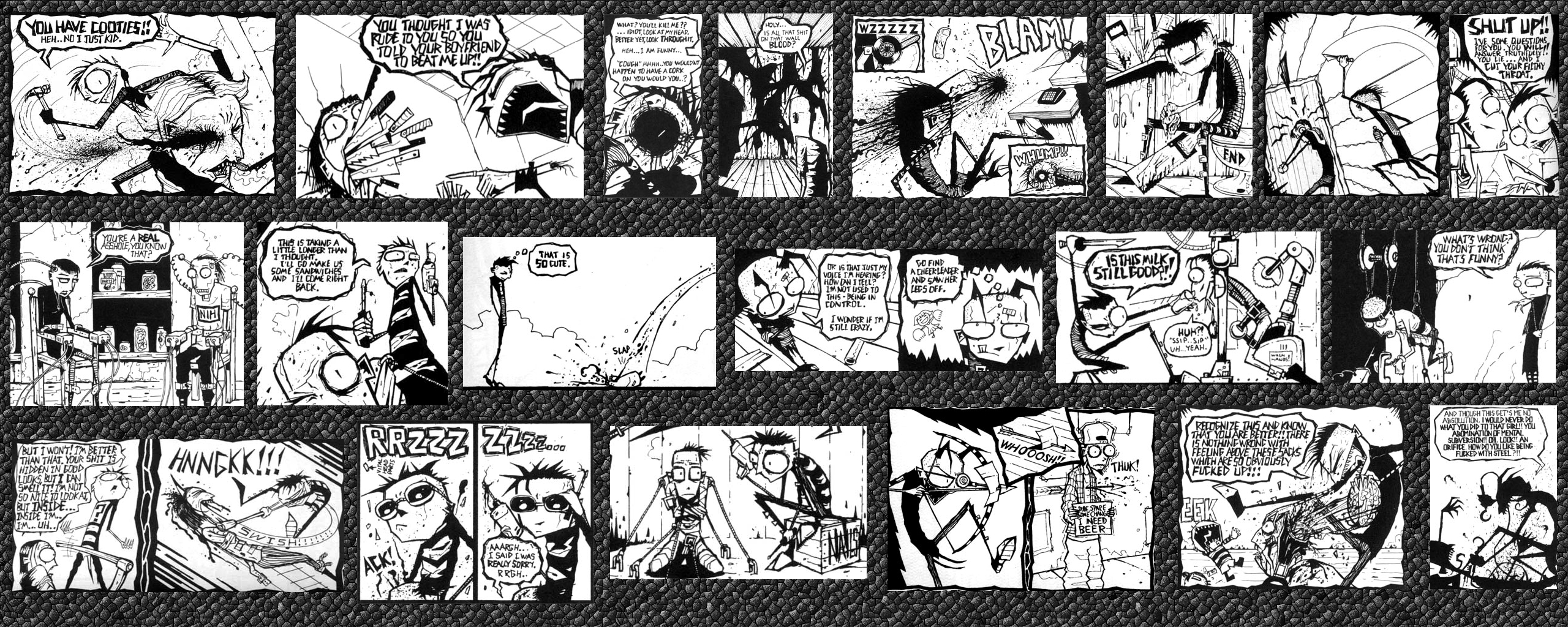 Johnny The Homicidal Maniac Backgrounds, Compatible - PC, Mobile, Gadgets| 2560x1024 px