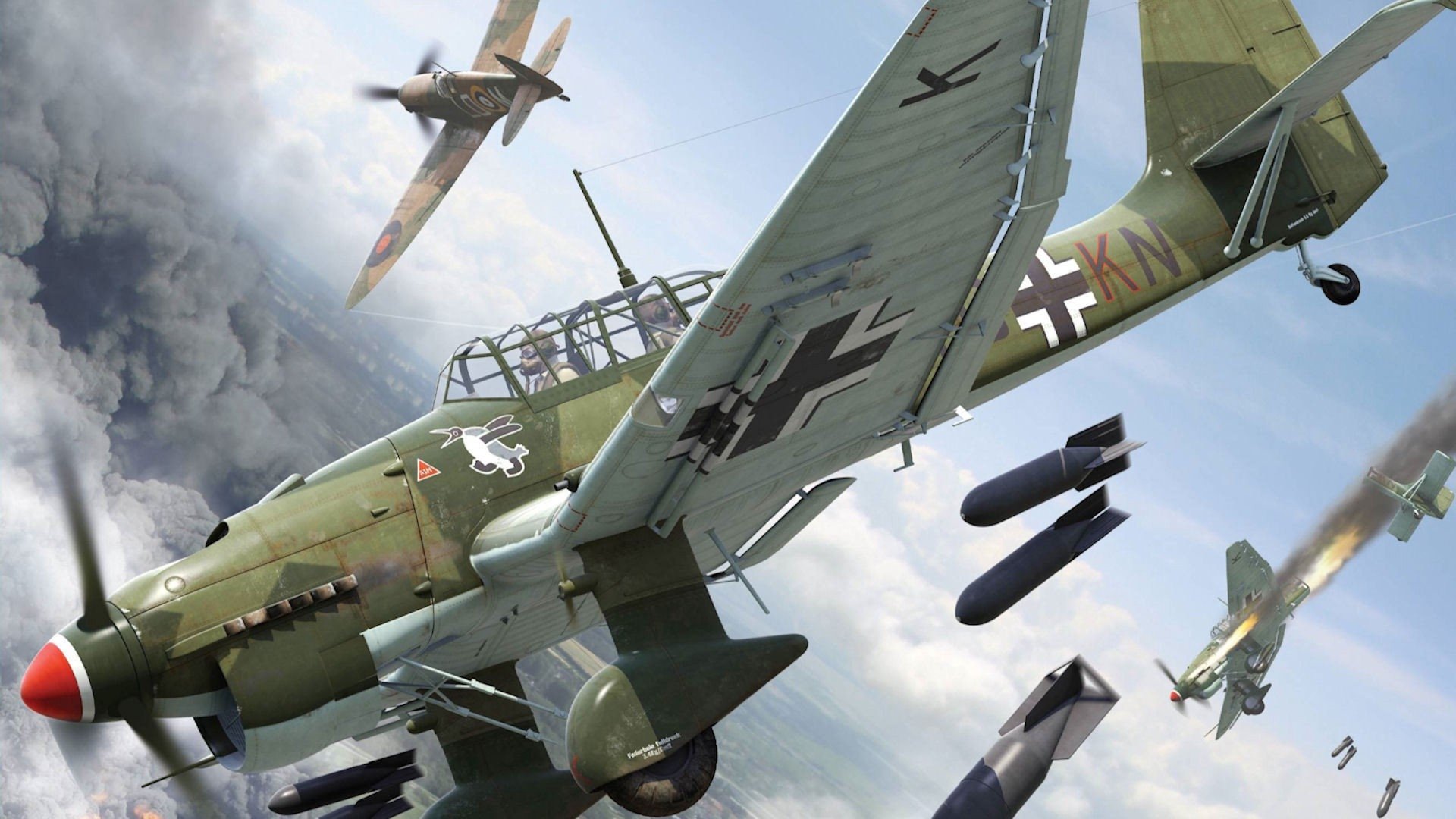 Junkers Ju 87 Backgrounds, Compatible - PC, Mobile, Gadgets| 1920x1080 px