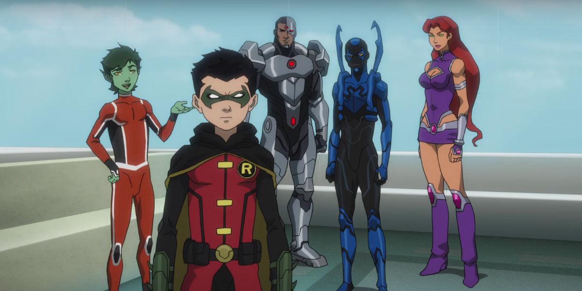 Nice Images Collection: Justice League Vs. Teen Titans Desktop Wallpapers
