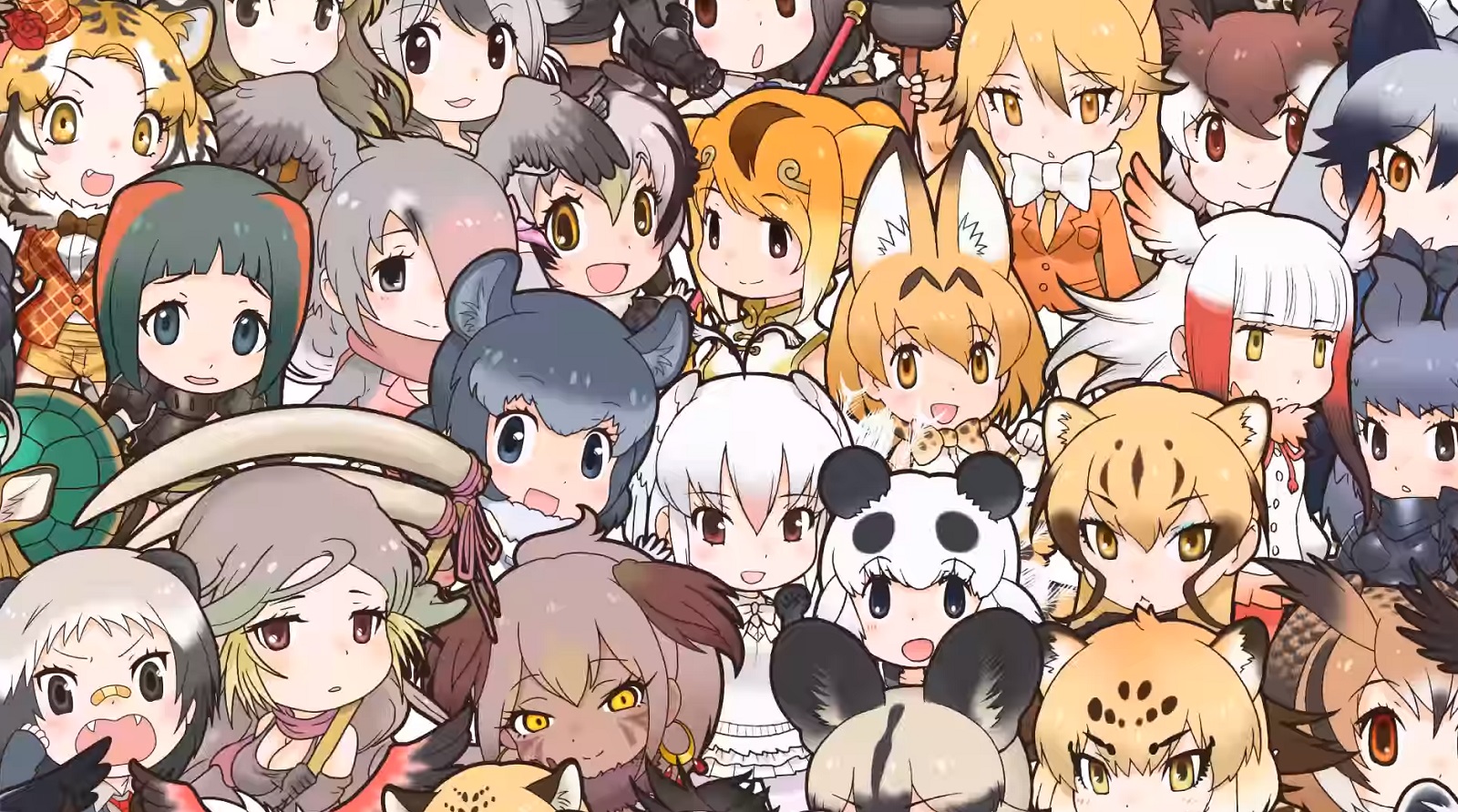 HD Quality Wallpaper | Collection: Anime, 1600x892 Kemono Friends