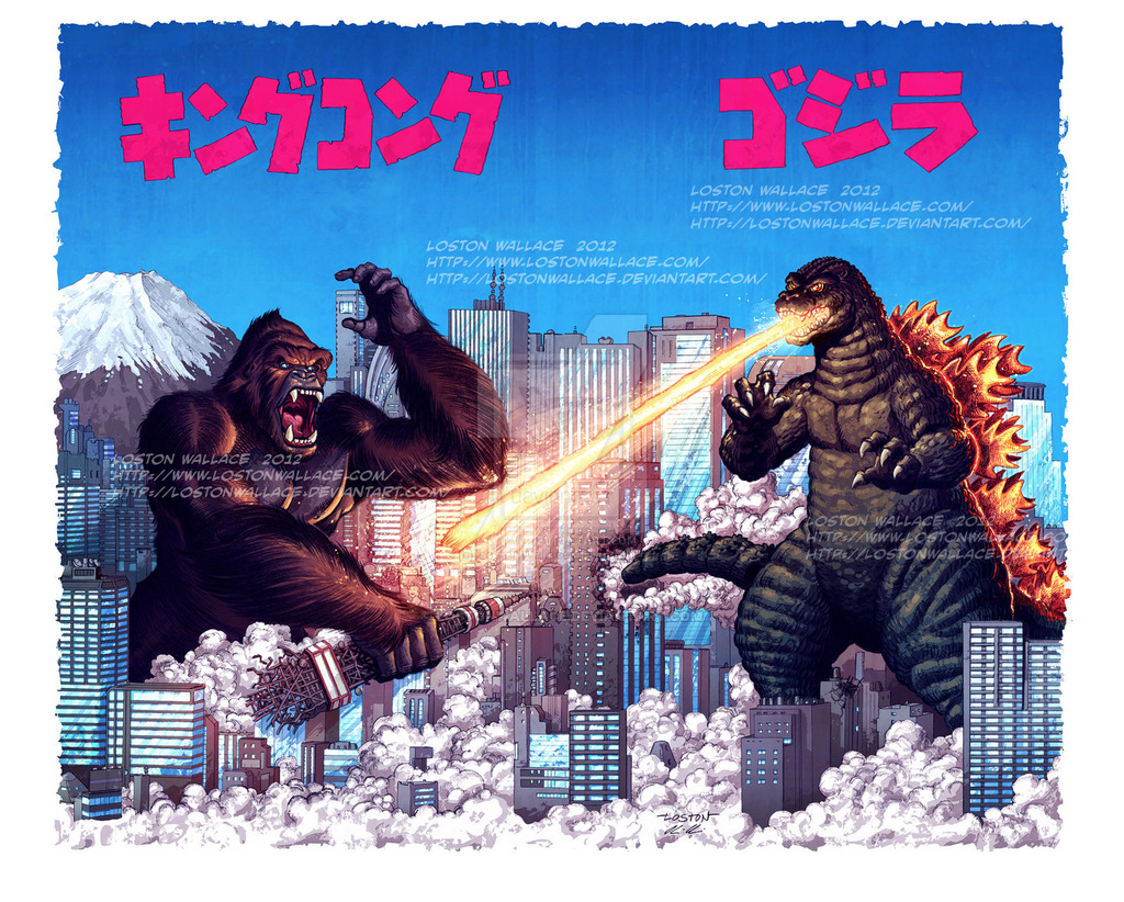 Nice wallpapers King Kong Vs. Godzilla  1024x822px