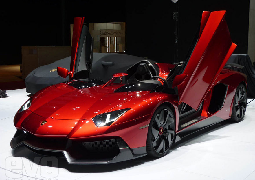 Nice Images Collection: Lamborghini Aventador J Desktop Wallpapers