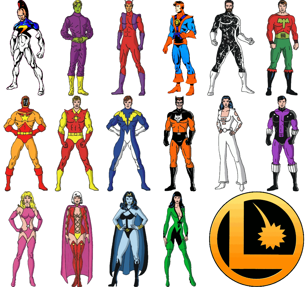 HD Quality Wallpaper | Collection: Comics, 1290x1200 Legion Of Super Heroes