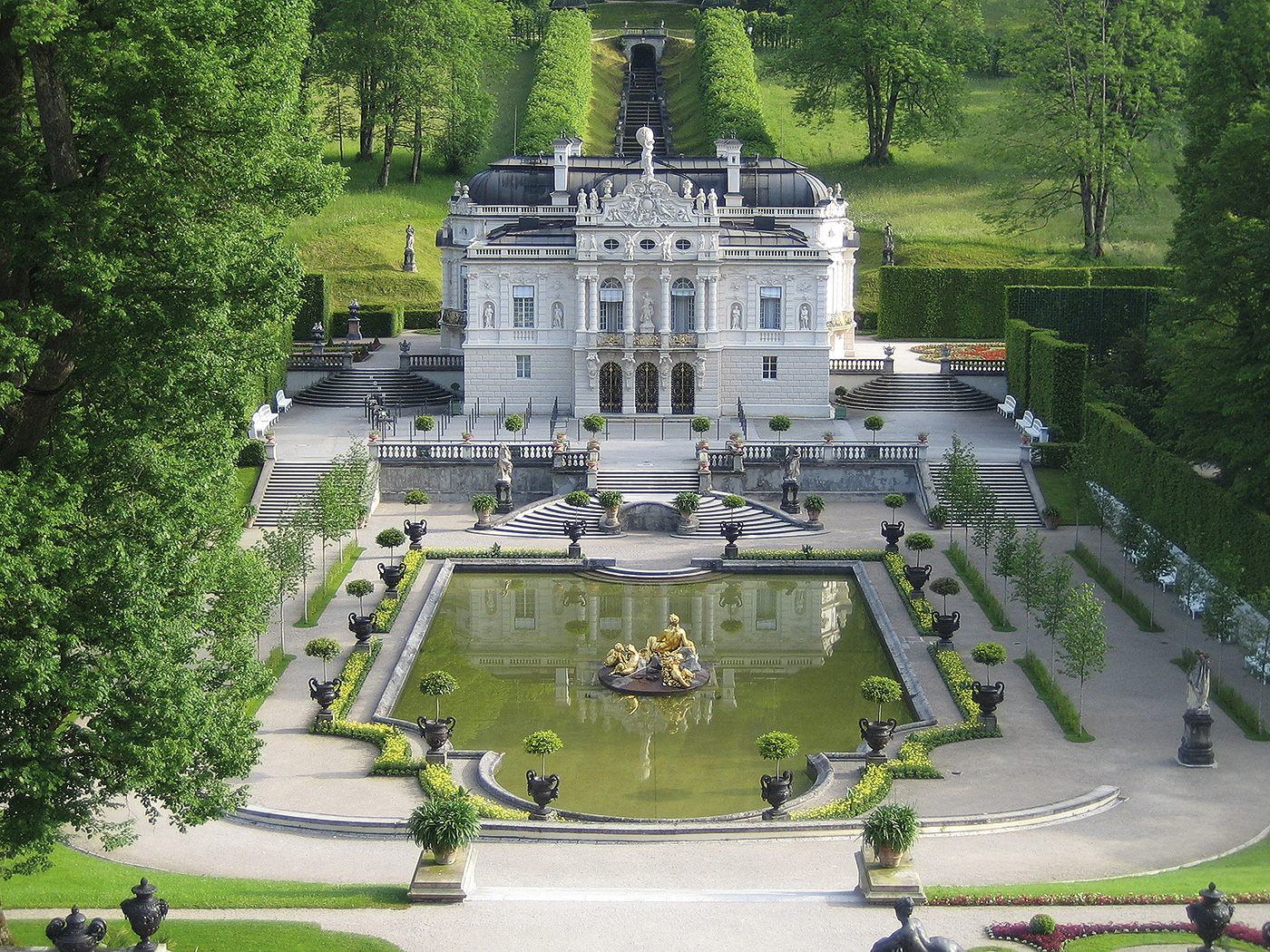 HD Quality Wallpaper | Collection: Man Made, 1400x1050 Linderhof Palace