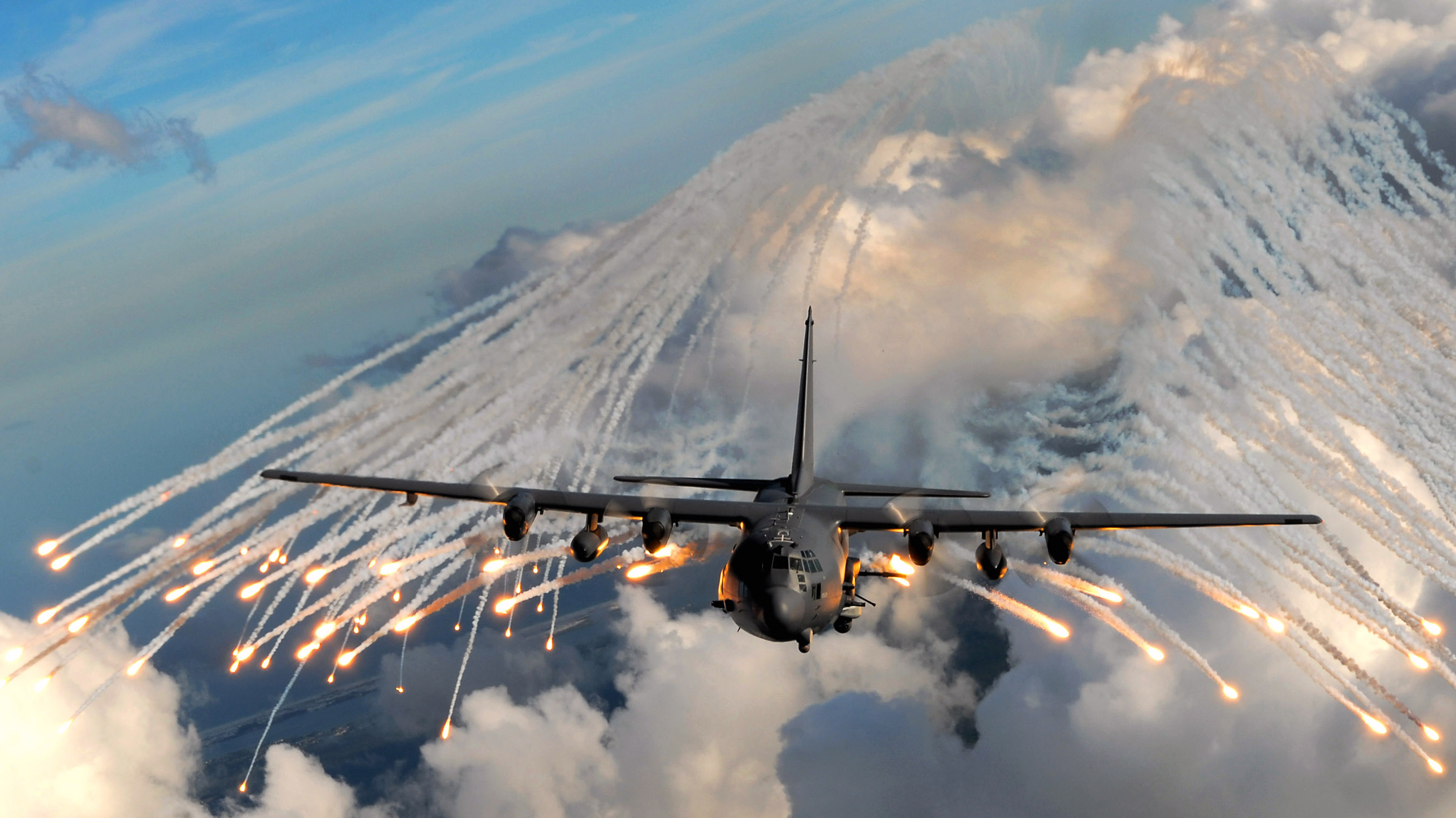 HD Quality Wallpaper | Collection: Military, 2700x1517 Lockheed AC-130