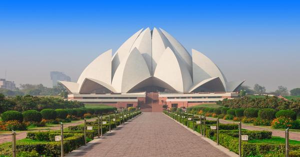 Nice Images Collection: Lotus Temple Desktop Wallpapers