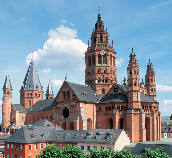 HD Quality Wallpaper | Collection: Religious, 600x552 Mainz Cathedral