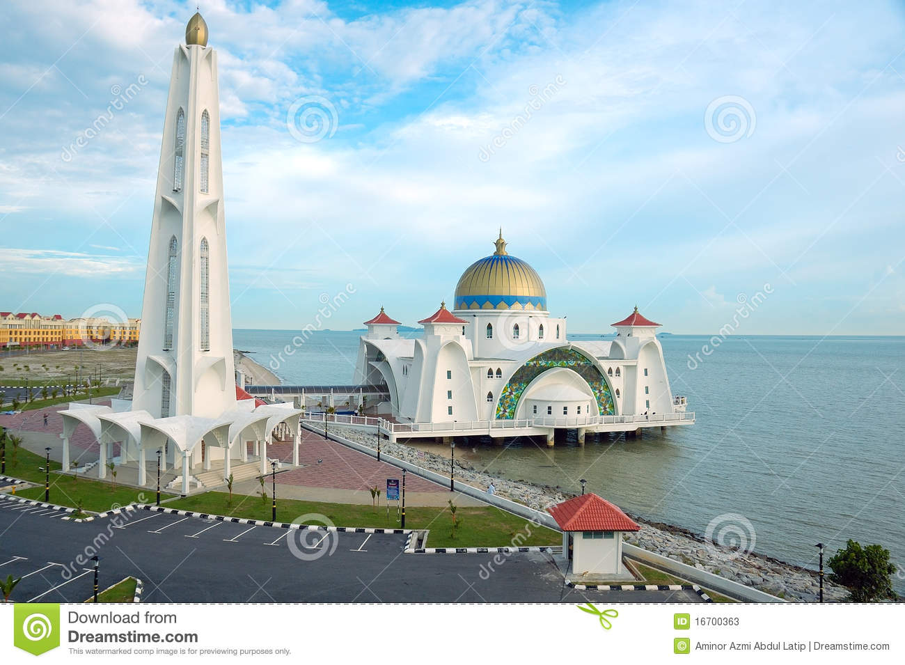 Malacca Straits Mosque Backgrounds, Compatible - PC, Mobile, Gadgets| 1300x955 px