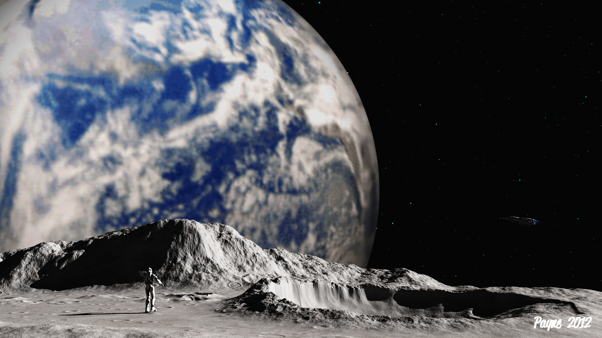Man On The Moon Backgrounds, Compatible - PC, Mobile, Gadgets| 1920x1080 px