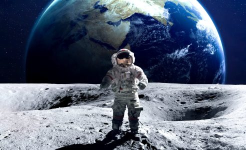 Nice Images Collection: Man On The Moon Desktop Wallpapers