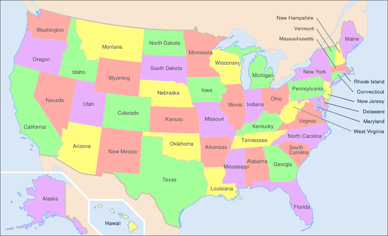 Nice wallpapers Map Of The Usa 1310x796px