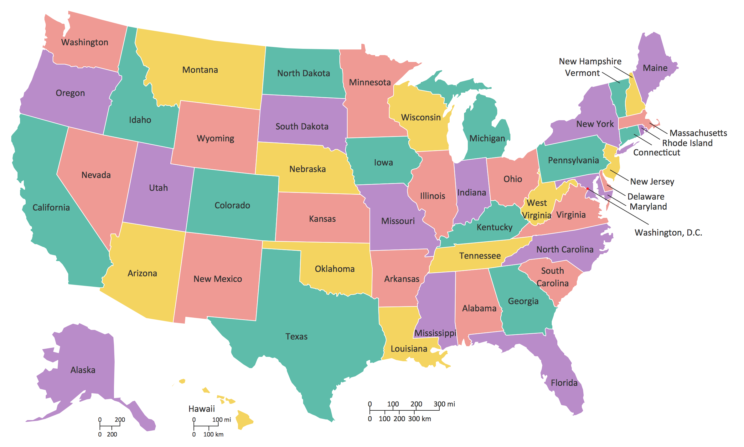 Nice wallpapers Map Of The Usa 2376x1428px