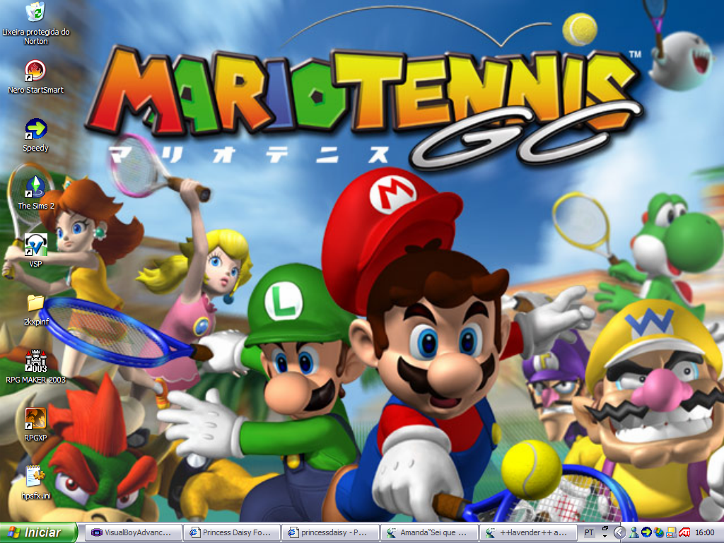 Nice wallpapers Mario Power Tennis 1024x768px