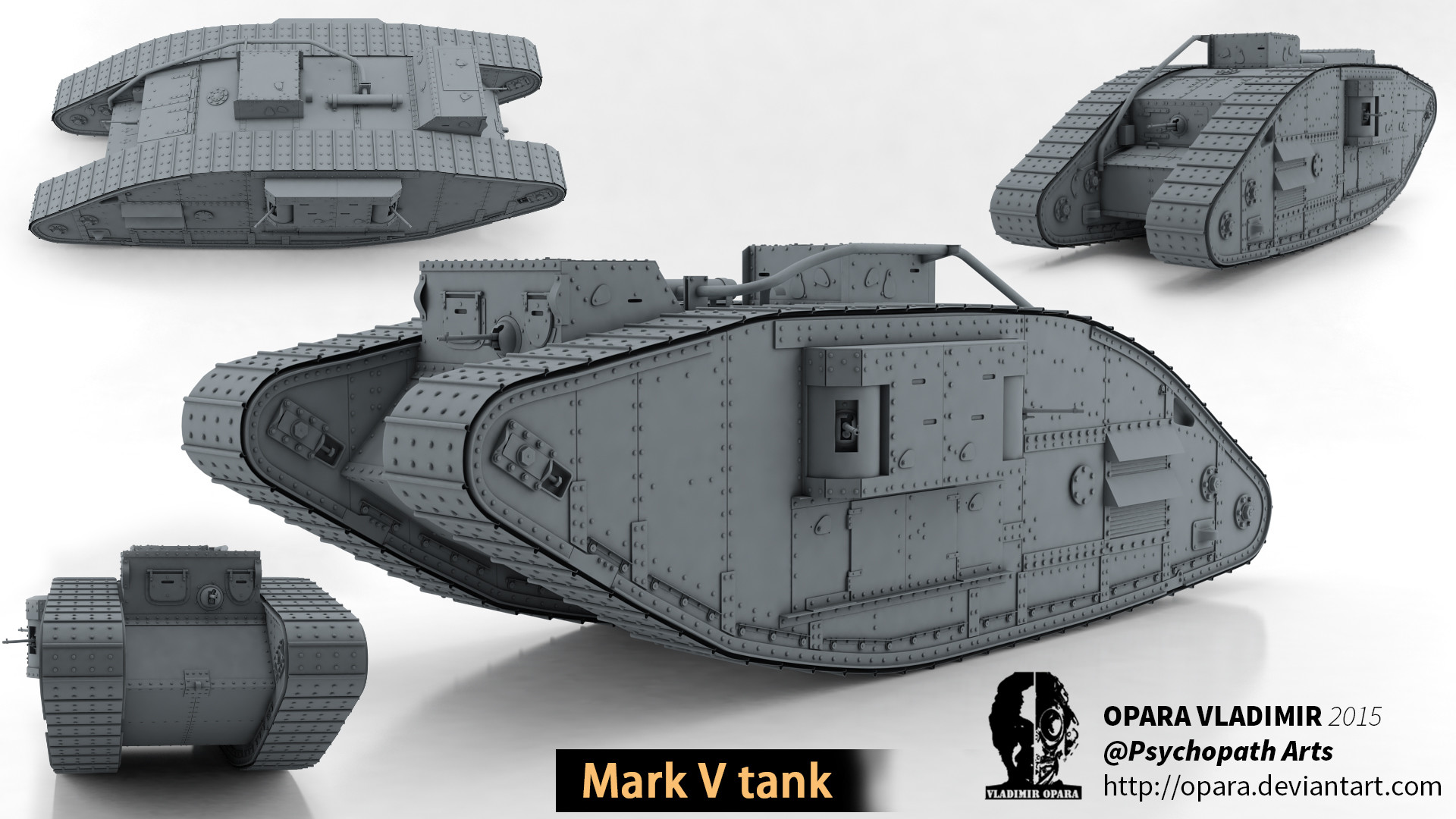 Nice wallpapers Mark V Tank 1920x1080px