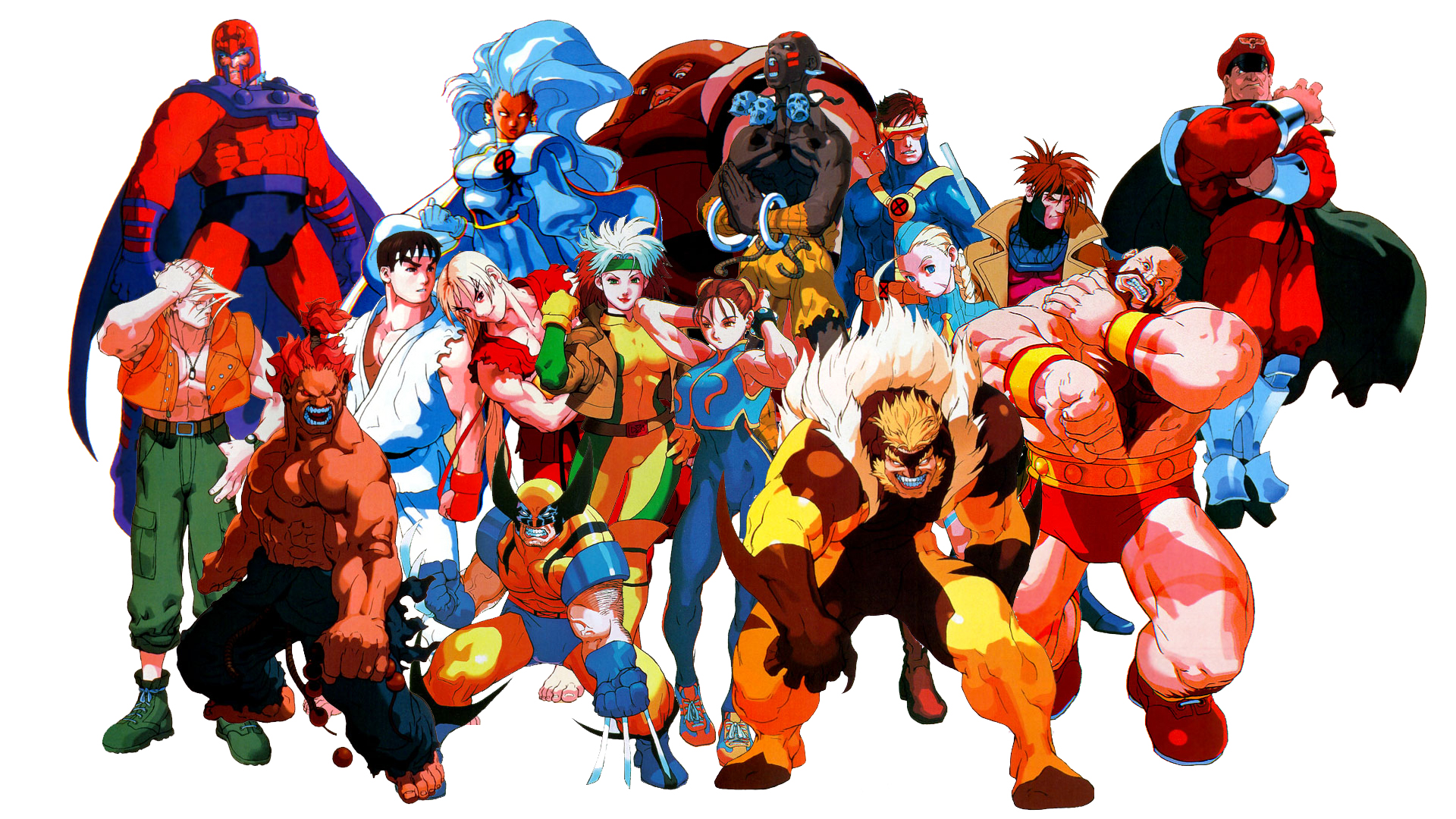 Nice Images Collection: Marvel Super Heroes Vs. Street Fighter Desktop Wallpapers