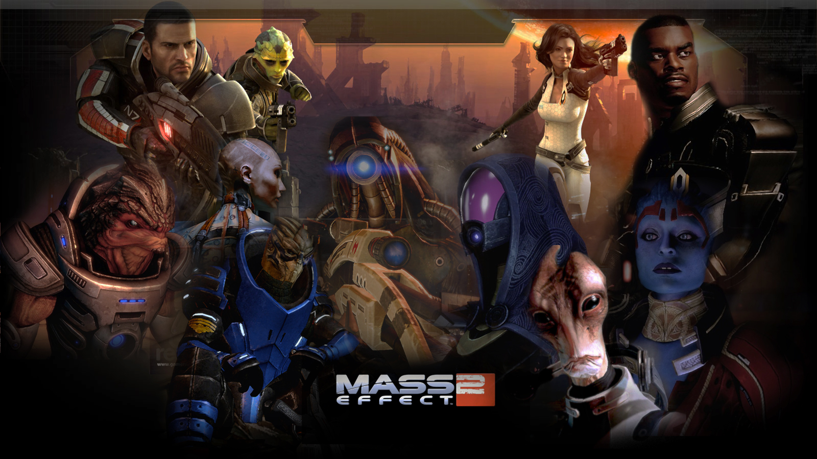 HD Quality Wallpaper | Collection: Video Game, 1600x899 Mass Effect 2