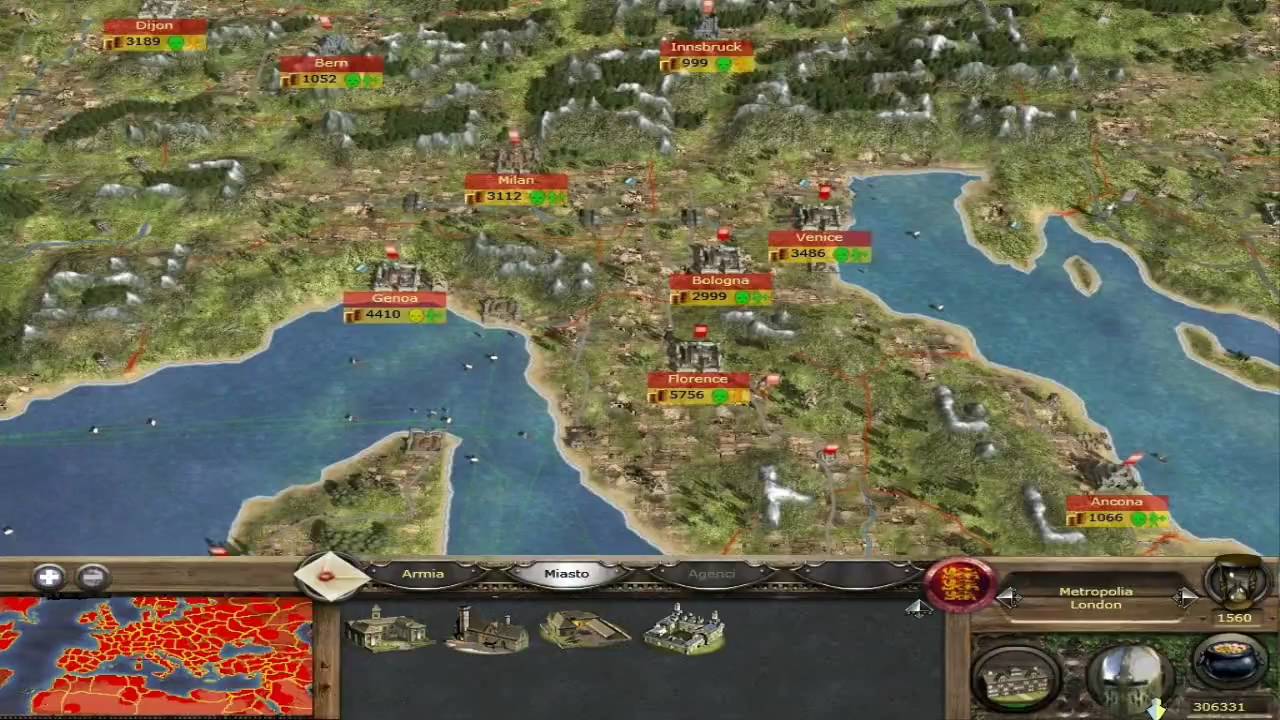 medieval 2 total war map