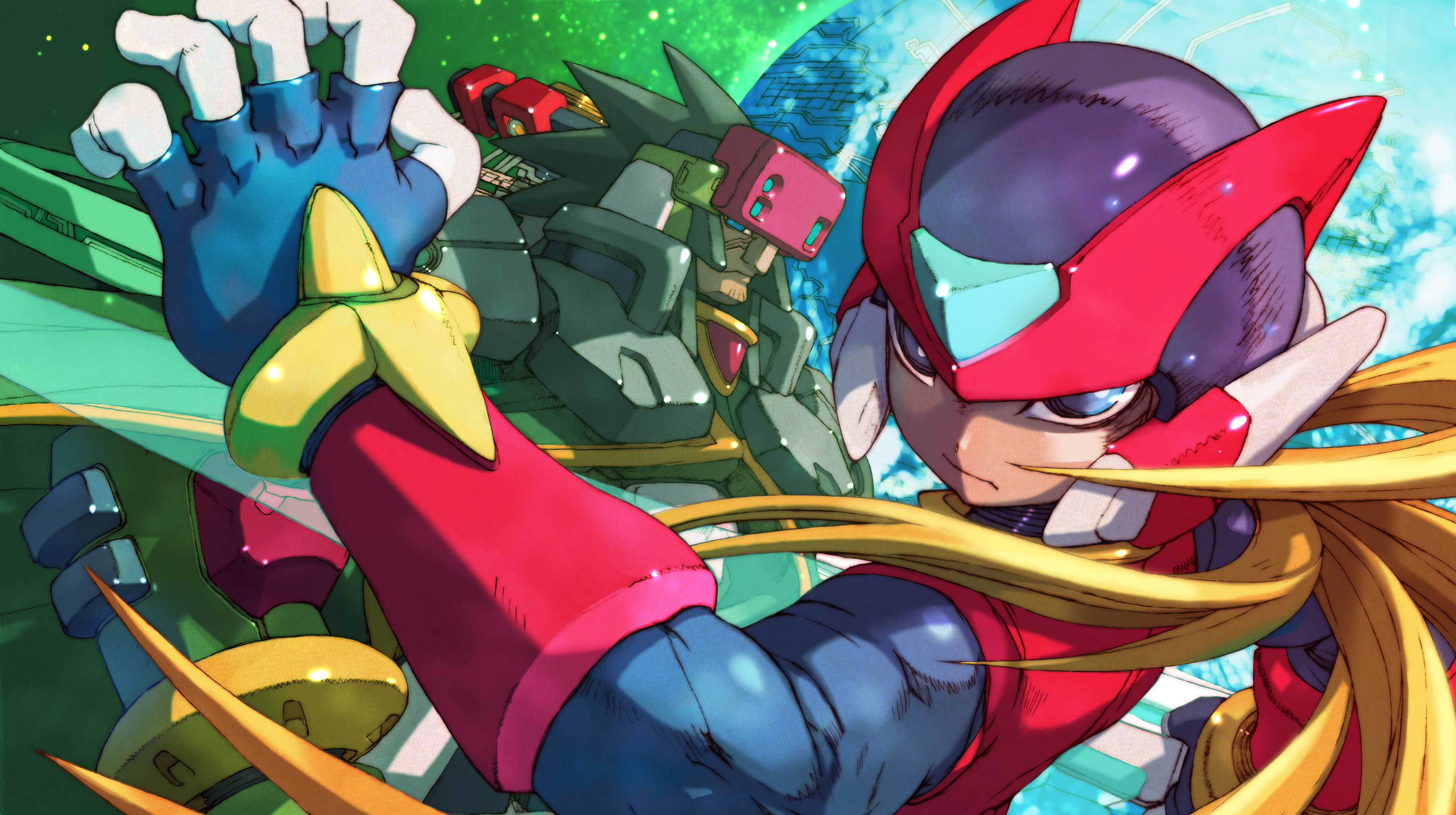 Mega Man Zero 4 Backgrounds, Compatible - PC, Mobile, Gadgets| 3899x2184 px
