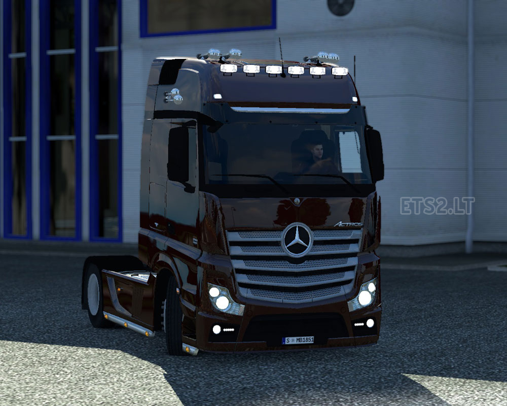 Image Trucks Mercedes-Benz 4x2 Actros Red moving Cars 1080x1920
