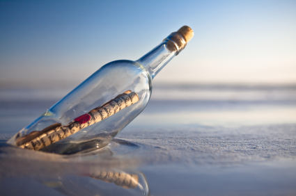 Nice Images Collection: Message Bottle Desktop Wallpapers