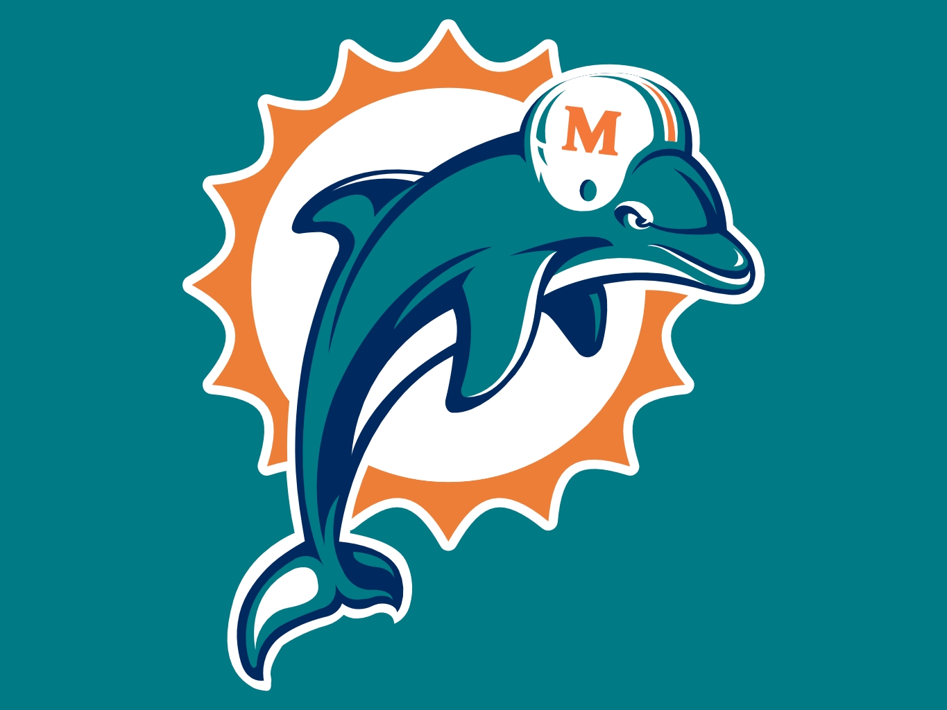 HD Quality Wallpaper | Collection: Sports, 1365x1024 Miami Dolphins
