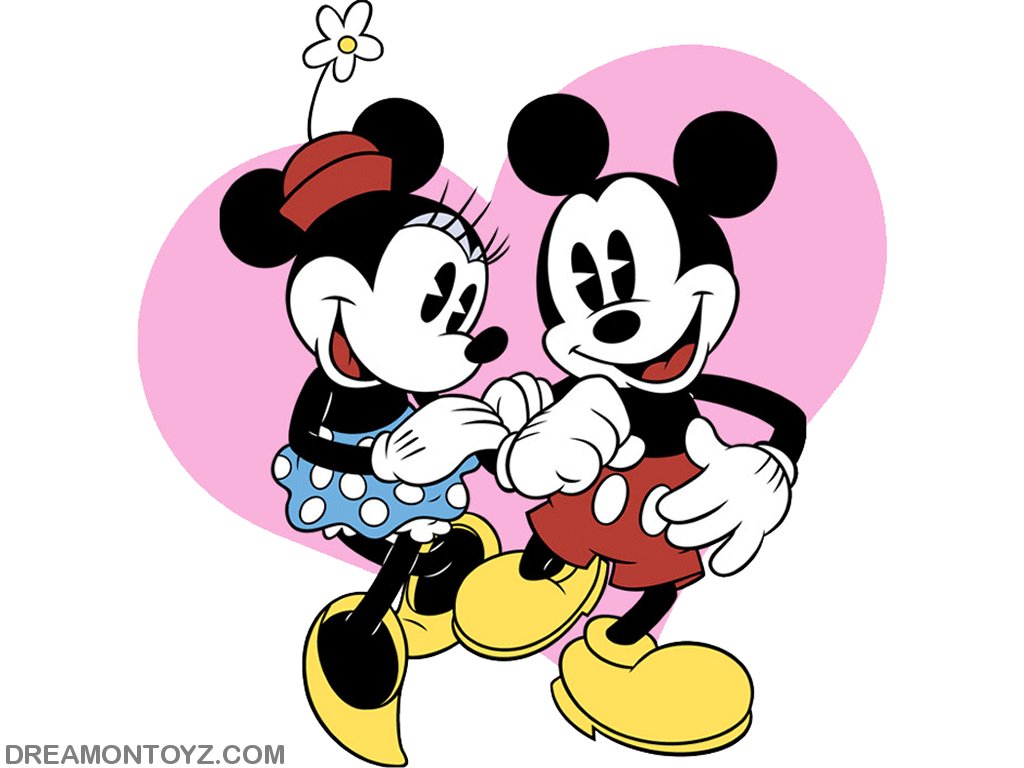 Nice Images Collection: Mickey And Minnie Desktop Wallpapers