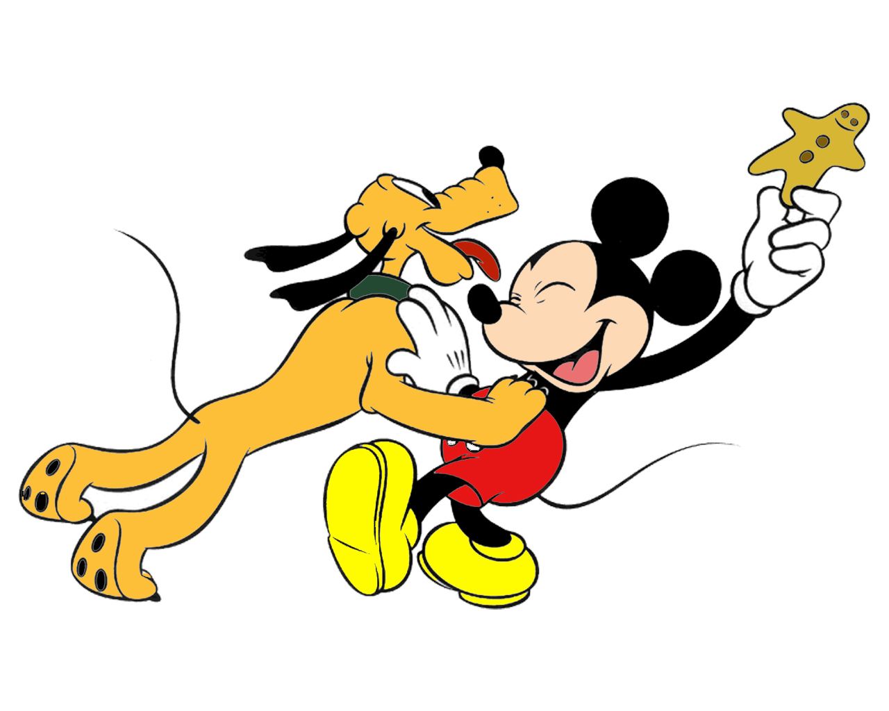 Nice wallpapers Mickey And Pluto 1280x1024px