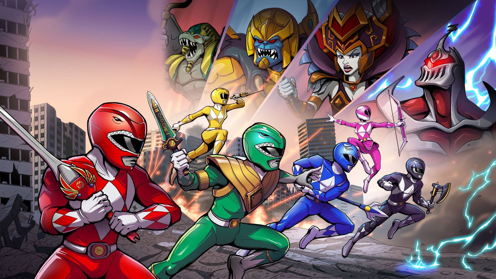 Mighty Morphin Power Rangers: Mega Battle Backgrounds on Wallpapers Vista