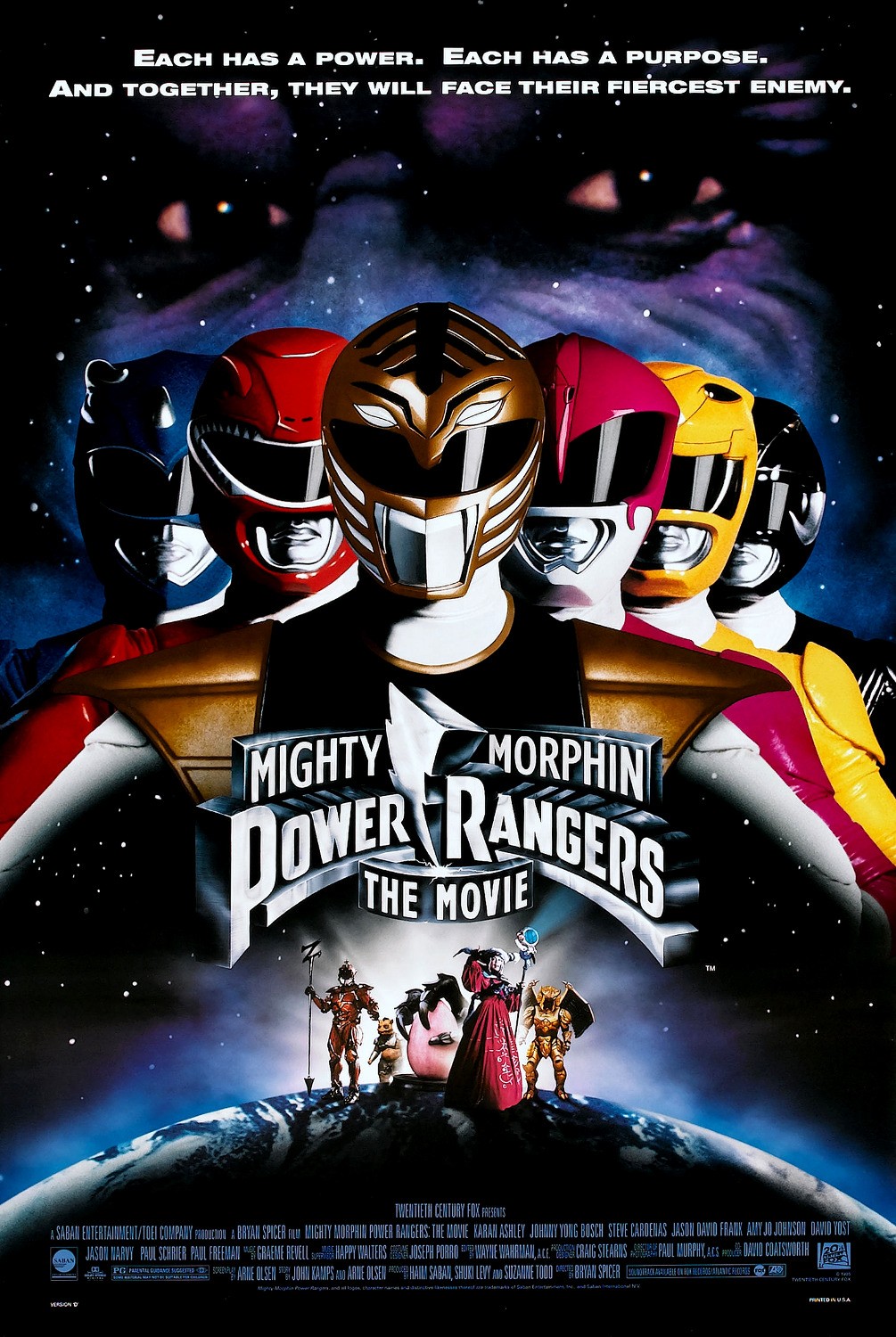 Images of Mighty Morphin Power Rangers: The Movie | 1005x1500