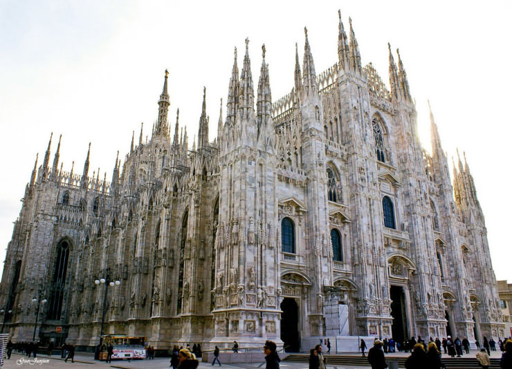 High Resolution Wallpaper | Milan Cathedral 740x534 px