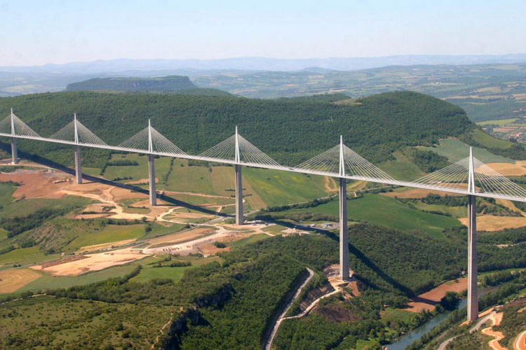 Nice Images Collection: Millau Viaduct Desktop Wallpapers