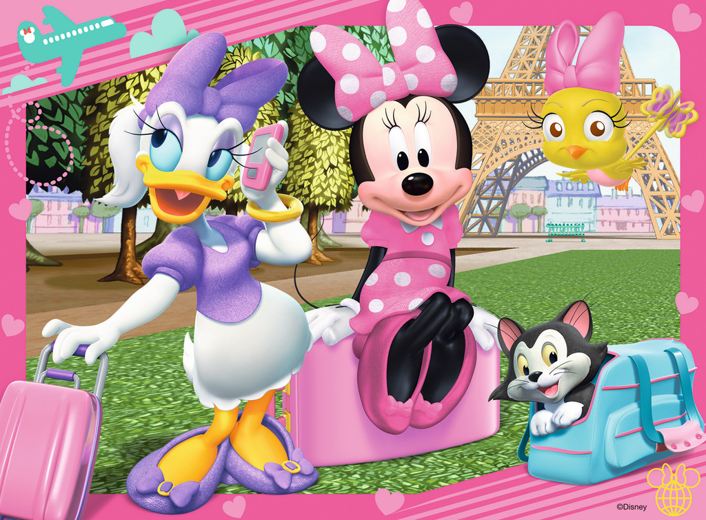 HD Quality Wallpaper | Collection: Cartoon, 1024x755 Minnie Mouse & Daisy Duck