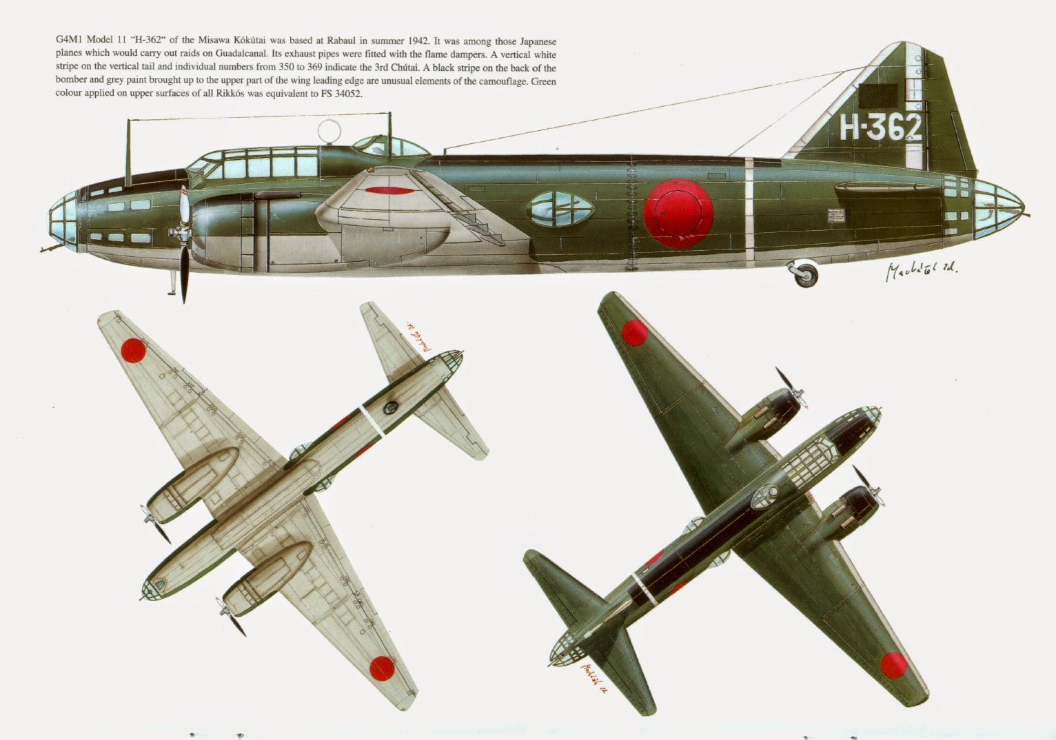 Nice Images Collection: Mitsubishi G4M Desktop Wallpapers