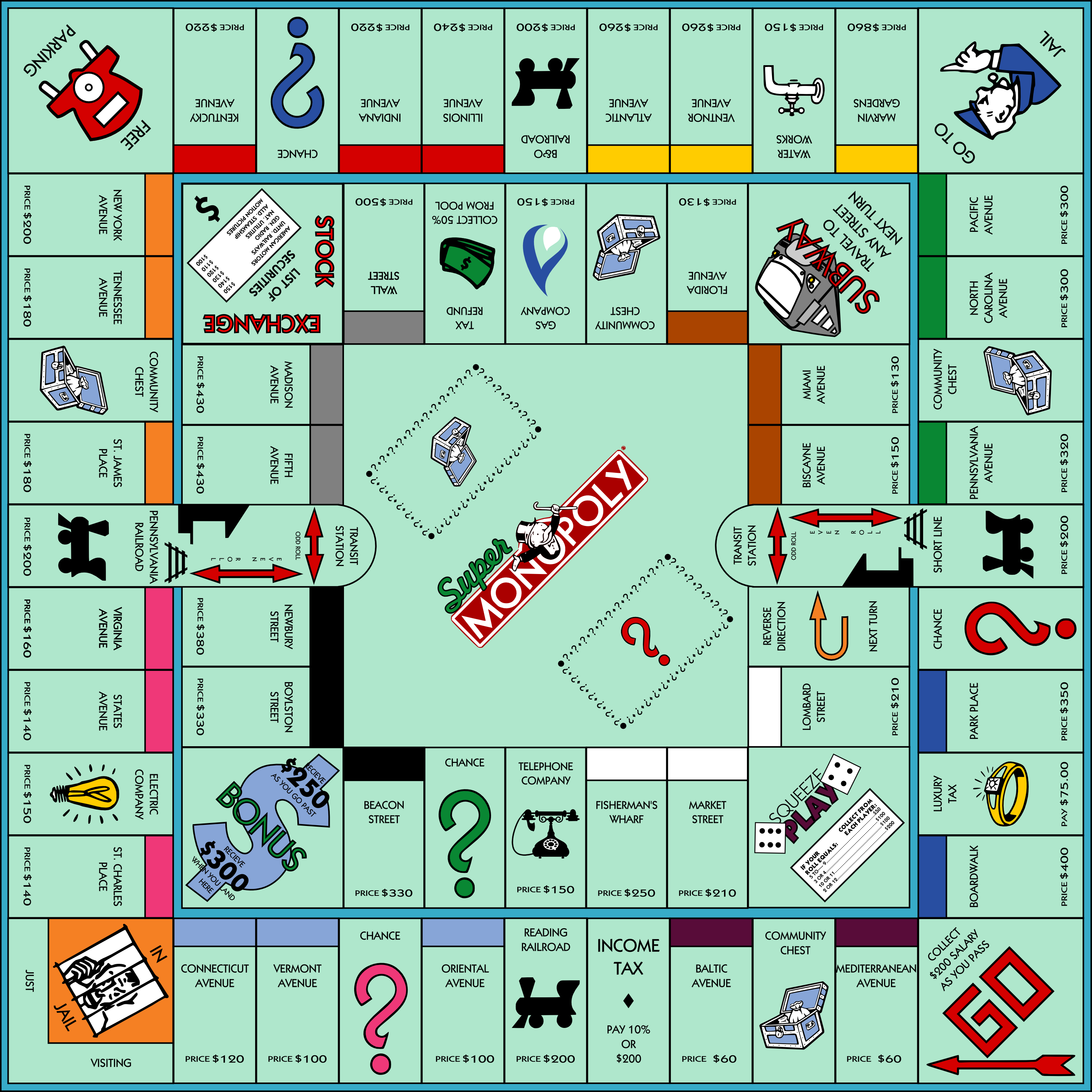 Nice wallpapers Monopoly 3000x3000px