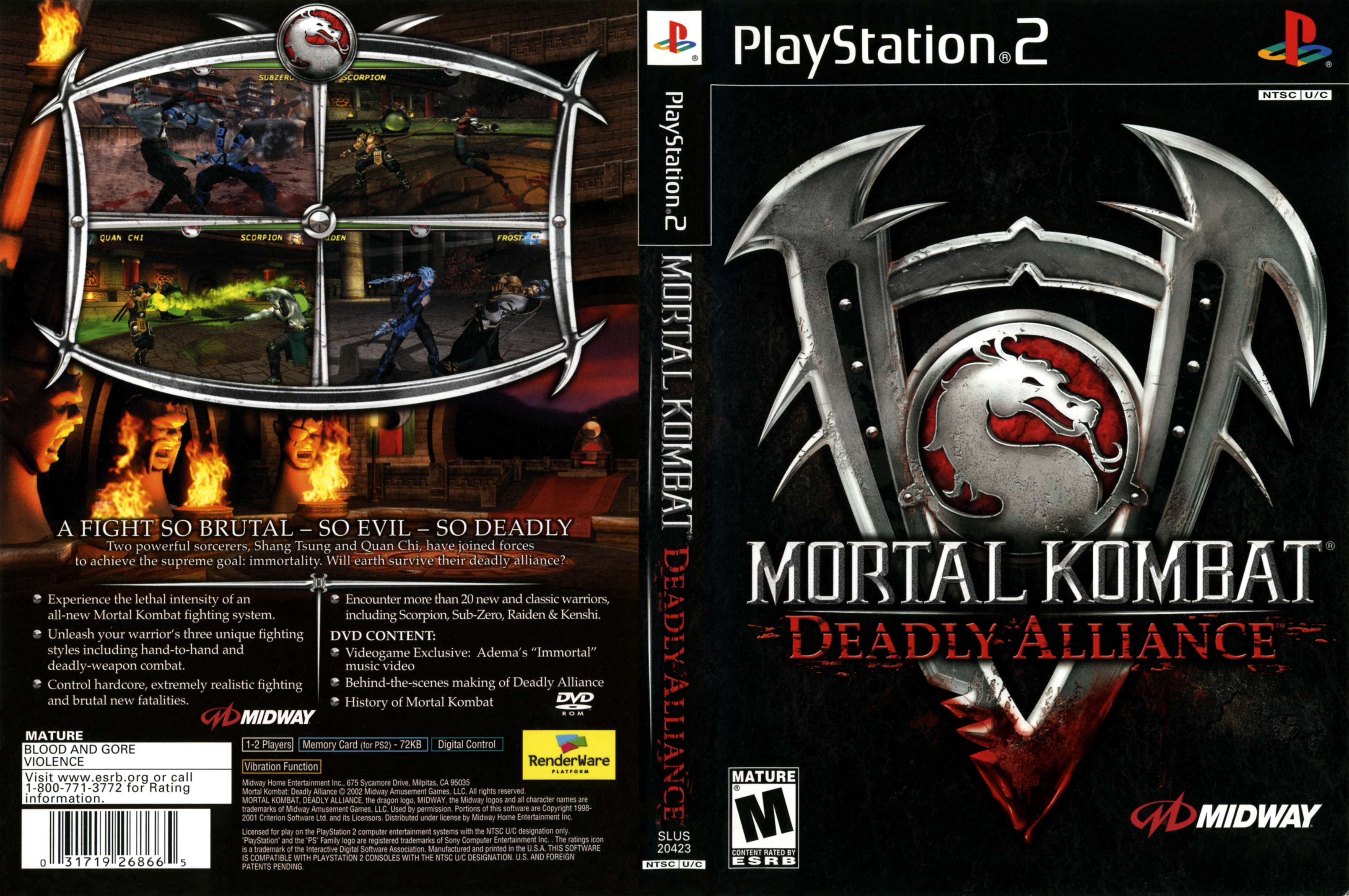 Nice Images Collection: Mortal Kombat: Deadly Alliance Desktop Wallpapers