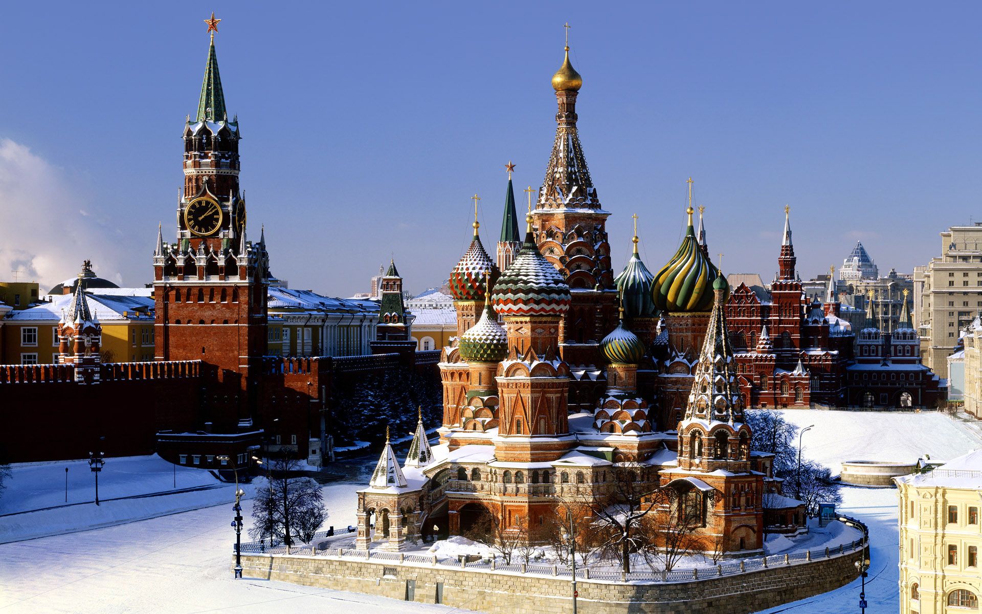 HD Quality Wallpaper | Collection: Man Made, 1920x1200 Moscow Kremlin