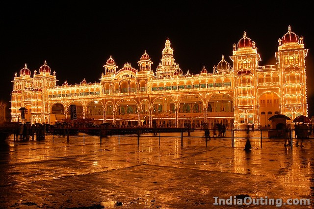 HD Quality Wallpaper | Collection: Man Made, 640x426 Mysore Palace