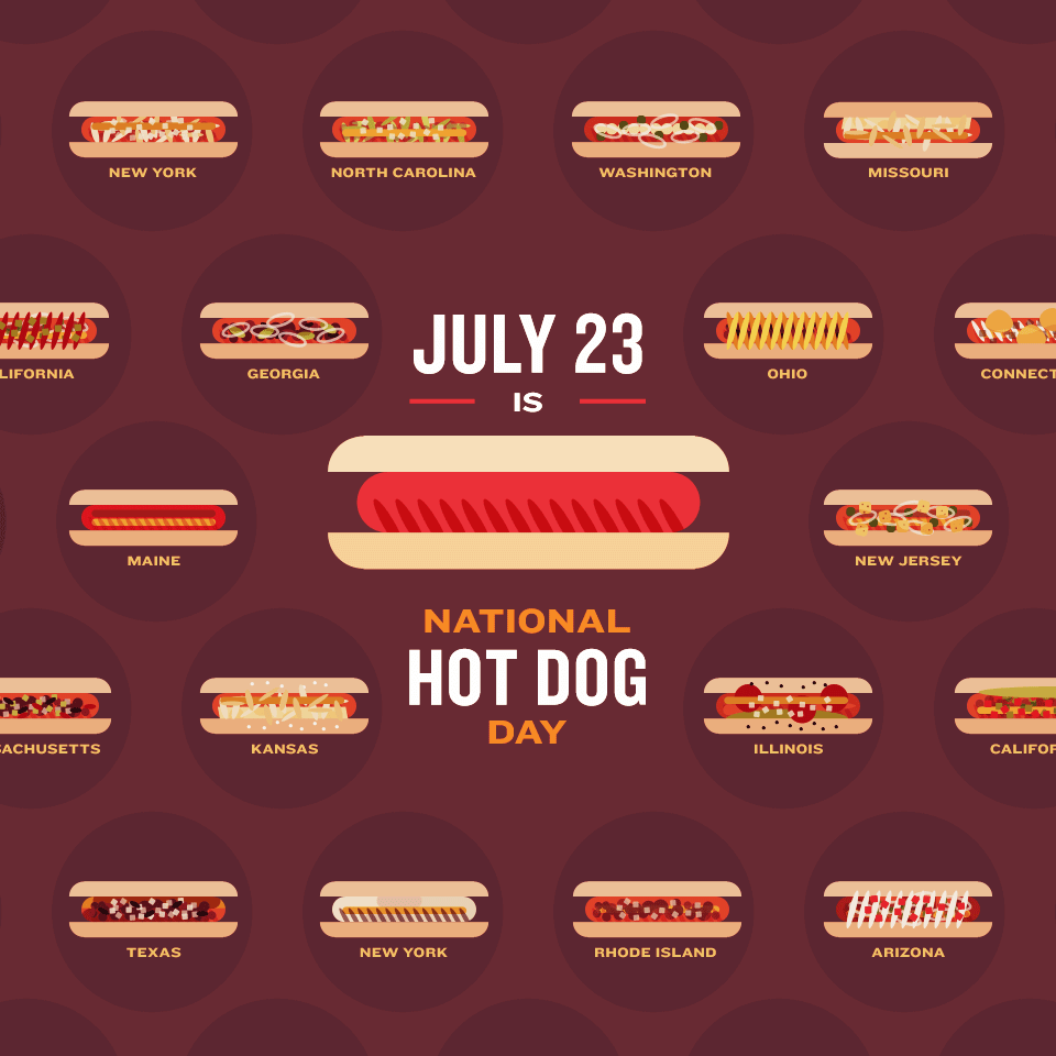 HD Quality Wallpaper | Collection: Holiday, 960x960 National Hot Dog Day