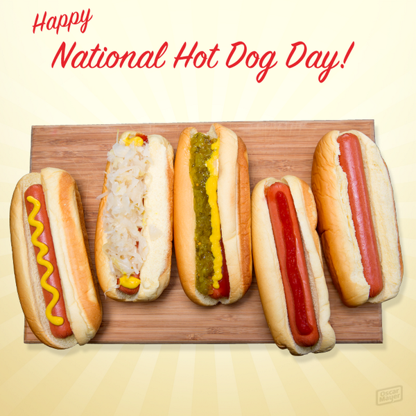 National Hot Dog Day Backgrounds, Compatible - PC, Mobile, Gadgets| 600x600 px