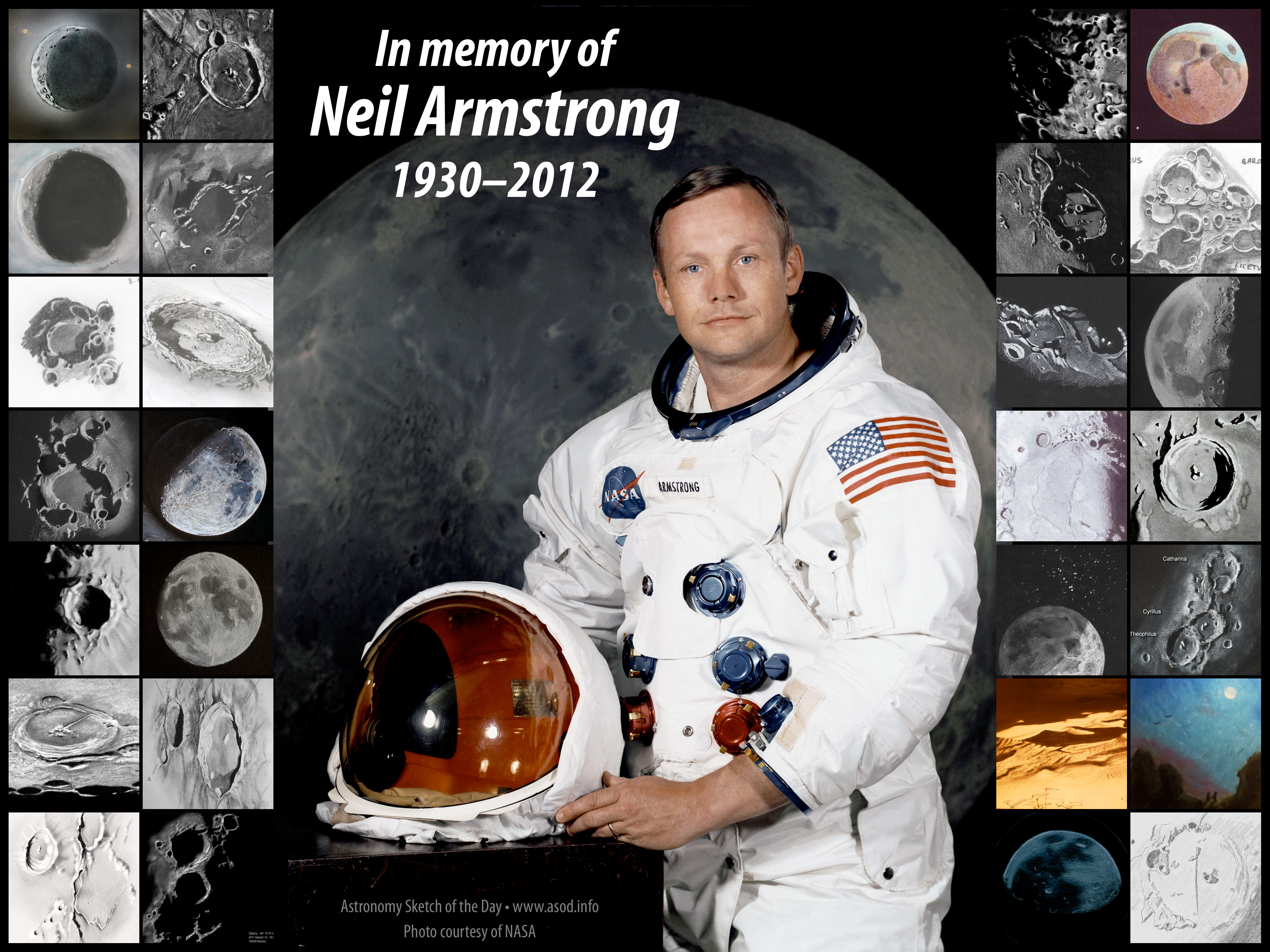 High Resolution Wallpaper | Neil Armstrong 4139x3104 px